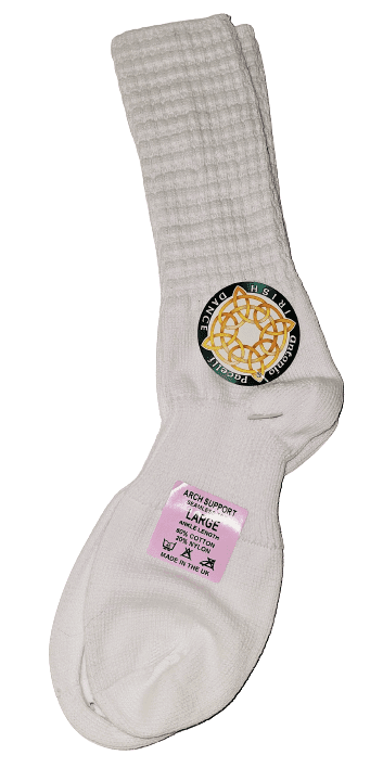 Ankle Length Irish Dance Socks with Seamless Toe Arch Support