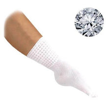 Load image into Gallery viewer, Antonio Pacelli Diamante Poodle Socks- Ultra Low Length Socks with Small Diamantes for Irish Dancers CorrsIrishShoes.com