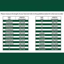 Load image into Gallery viewer, Corr's Wild Irish Dance Ghillie size chart