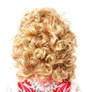 High-Quality Michaela Medium Length Loose Soft Curl Wig- Full Wig Reverse View CorrsIrishShoes.com