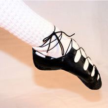 Load image into Gallery viewer, Corr's Economy/Practice Irish Ghillie with Black Suede Sole side view