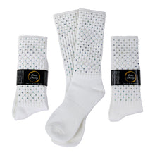 Load image into Gallery viewer, Kathleen's Sassy Championship Length AB Diamante Poodle Socks