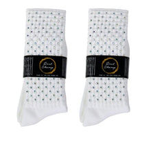 Load image into Gallery viewer, Kathleen's Sassy Championship Length AB Diamante Poodle Socks
