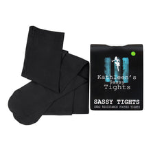 Load image into Gallery viewer, Kathleen's Sassy Black Irish Dancing Tights