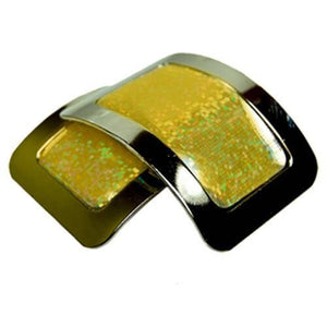 Bright Yellow Ultimate Jig Shoes Square Buckles with Multicolored ‘Disco’ Centre by Antonio Pacelli CorrsIrishShoe