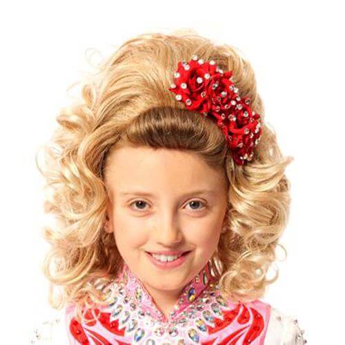 High-Quality Michaela Medium Length Loose Soft Curl Wig- Full Wig Side View CorrsIrishShoes.com