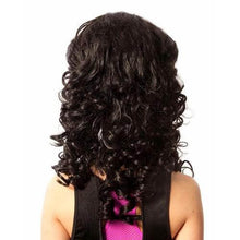 Load image into Gallery viewer, Michaela Long Length Loose Curl Hair Wig for Irish Dancing Competition Reverse View CorrsIrishShoes.com