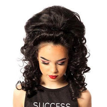 Load image into Gallery viewer, Michaela Long Length Loose Curl Hair Wig for Irish Dancing Competition Second Front View CorrsIrishShoes.com