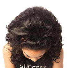 Load image into Gallery viewer, Michaela Long Length Loose Curl Hair Wig for Irish Dancing Competition Top View CorrsIrishShoes.com
